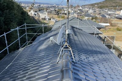 香川県高松市高松町　M様邸　漆喰補修・屋根塗装・木部塗装工事